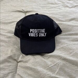 NWOT positive vibes only hat